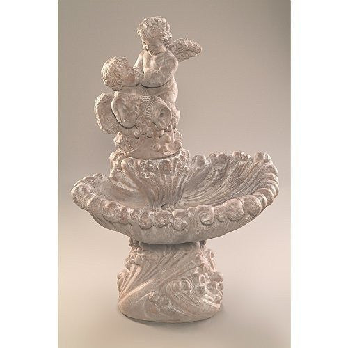 Pouring Angels Cast Stone Garden Fountain