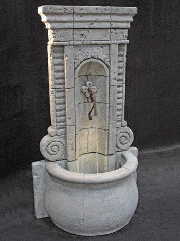 Champagne Wall Outdoor Fountain - Tall