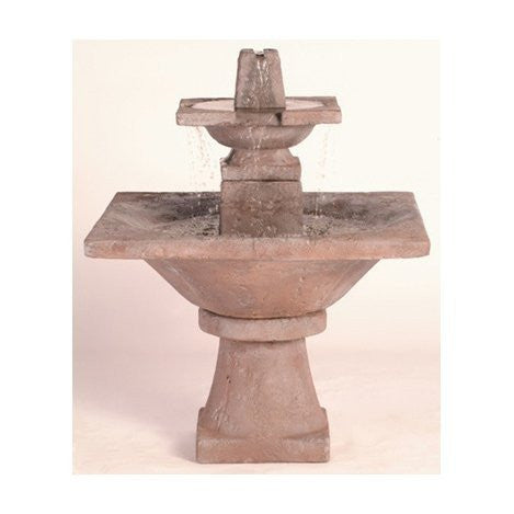 2-Tier Quadrate Garden Water Fountain