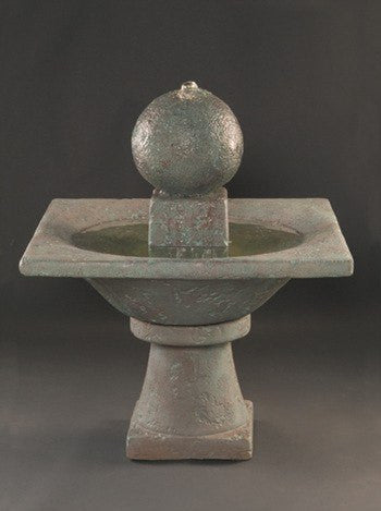 Garden Sphere Cast Stone Fountain