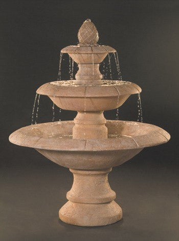 Venetian 3-Tier Cast Stone Outdoor Fountain