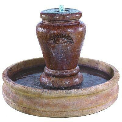 Jardine Pot Outdoor Water Fountain With 55 Inch Basin