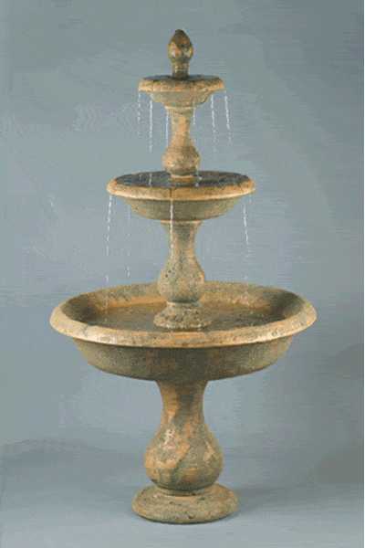 Old Toscano 3-Tier Garden Water Fountain