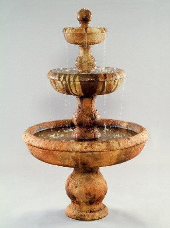 Old Classic 3-Tier Garden Water Fountain