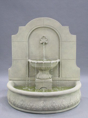 Provincial Cast Stone Wall Outdoor Fountain