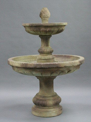 Mediterranean 2-Tier Outdoor Water Fountain