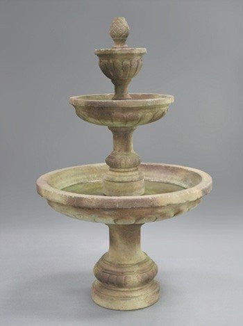 Mediterranean Tiered Outdoor Water Fountain