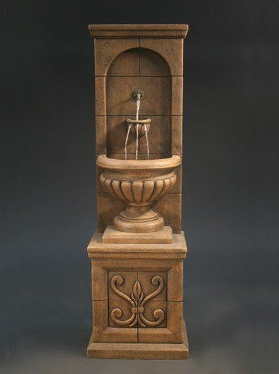 Vestibule Wall Cast Stone Outdoor Fountain - Temporarily Discontinued